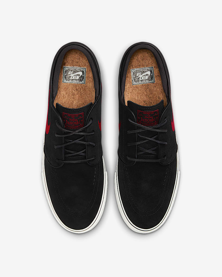 Nike stefan janoski negras suela marron on sale